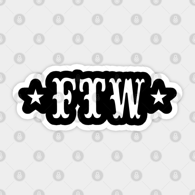 F*** The World Sticker by OrneryDevilDesign